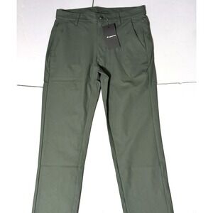 Fabletics Pants The Don Trouser Slim Fit 30 27.5 New Pine Shadow Green Stretch